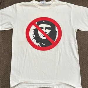 Vintage Che Guevara Shirt Mens M white Cuba Revolution Rage Skate 90s Y2K